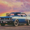 1970 Plymouth Barracuda Car Diamond Paintings