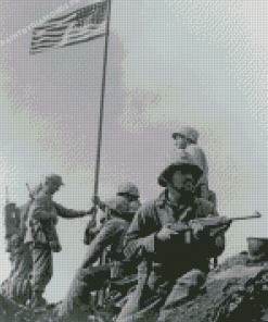 1st Flag Raising On Iwo Jima Art Diamond Painting