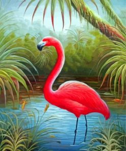 Aesthetic Flamingo Jungle Diamond Paintings