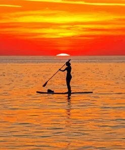 Aesthetic Stand Up Paddle Diamond Painting