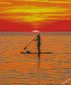 Aesthetic Stand Up Paddle Diamond Painting