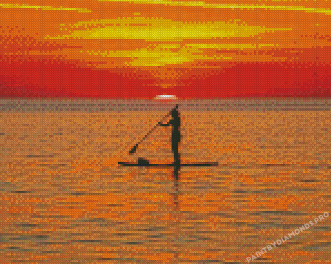 Aesthetic Stand Up Paddle Diamond Painting