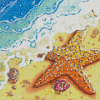 Aesthetic Starfish On Beach Diamond Paintings