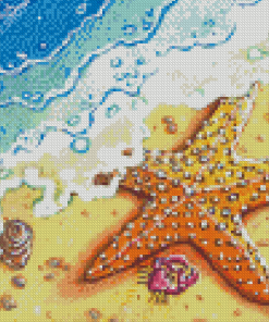 Aesthetic Starfish On Beach Diamond Paintings