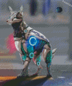 Aesthetic Robot Dog Diamond Paintings