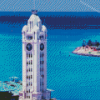 Aloha Tower Lighthouse Diamond Painting