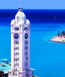 Aloha Tower Lighthouse Diamond Painting