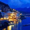 Amalfi Coast At Night Diamond Paintings