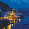 Amalfi Coast At Night Diamond Paintings