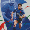 Antoine Dupont Rugby Player Poster Diamond Paintings