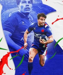 Antoine Dupont Rugby Player Poster Diamond Paintings