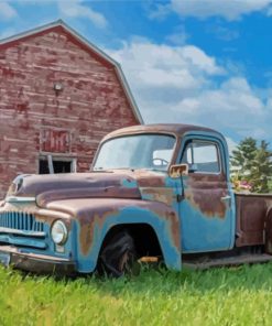 Barn And Truck Diamond Paintings