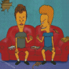 Beavis And Butt Head Eating Diamond Paintings