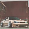 Beige Silvia S15 Car Diamond Paintings