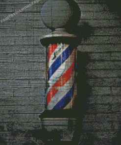 Black And White Barbershop Pole Diamond Paintings