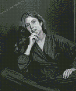 Black And White Carrie Fisher Diamond Paintings