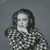 Black And White Sadie Sink Diamond Painting