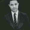 Black And White Trevor Noah Diamond Painting