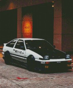 Black And White Ae86 Trueno Diamond Paintings