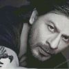 Black And White Shahrukh Khan Diamond Paintings