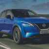 Blue Nissan Qashqai Diamond Paintings