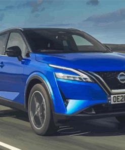 Blue Nissan Qashqai Diamond Paintings