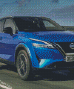 Blue Nissan Qashqai Diamond Paintings