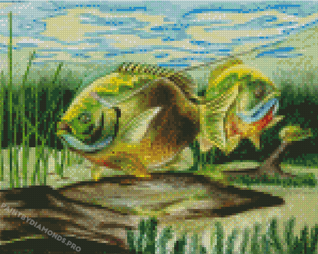 Blue Gill Fish Diamond Painting