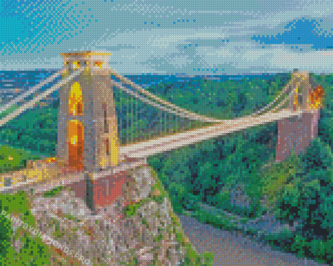 Bristol Clifton Suspension Bridge Diamond Paintings