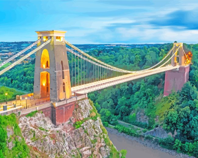 Bristol Clifton Suspension Bridge Diamond Paintings