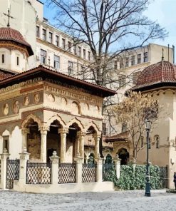 Mini Bucharest Monastery Church Diamond Painting