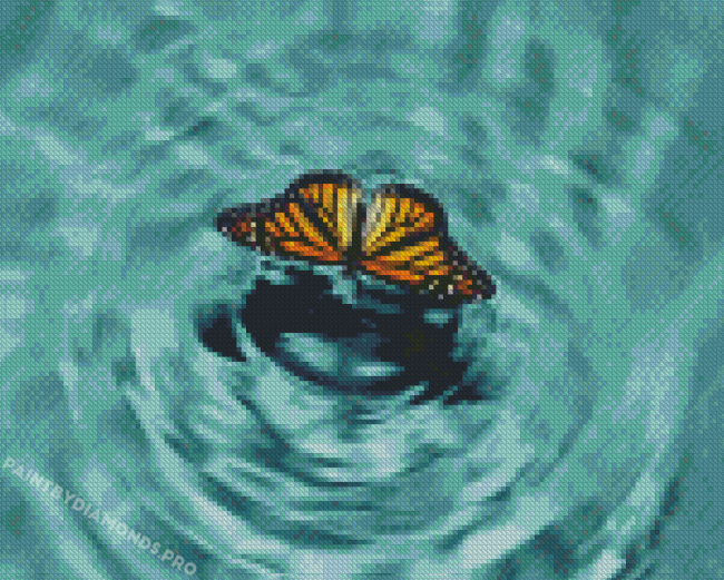 Butterfly On Water Diamond Paintings