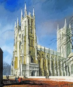 Canterbury Cathedral Art - Diamond Painting