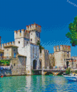 Castello Di Sirmione Lake Garda Diamond Painting