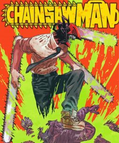 Chainsaw Man Poster Diamond Painting