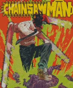 Chainsaw Man Poster Diamond Painting