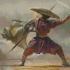 Chinese Karate Player Diamond Painting