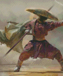 Chinese Karate Player Diamond Painting