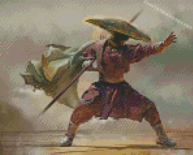 Chinese Karate Player Diamond Painting