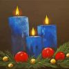 Christmas Candles Art Diamond Paintings