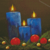 Christmas Candles Art Diamond Paintings