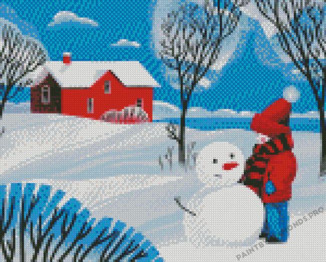 Christmas Scene Diamond Paintings