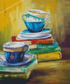 Coffe And Books Diamond Paintings