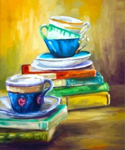 Coffe And Books Diamond Paintings