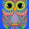 Colorful Mandala Owl Art Diamond Paintings