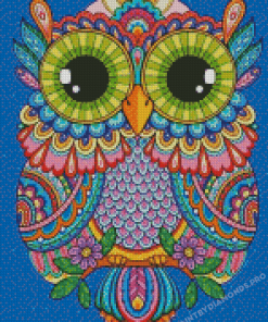 Colorful Mandala Owl Art Diamond Paintings