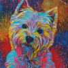 Colorful Westie Puppy Diamond Paintings