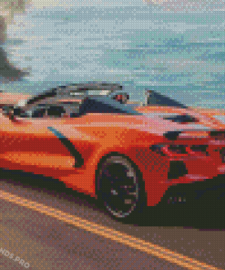 Corvette Car Diamond Painting