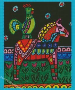 Dala Folk Art Diamond Paintings