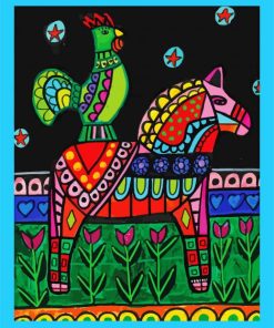 Dala Folk Art Diamond Paintings